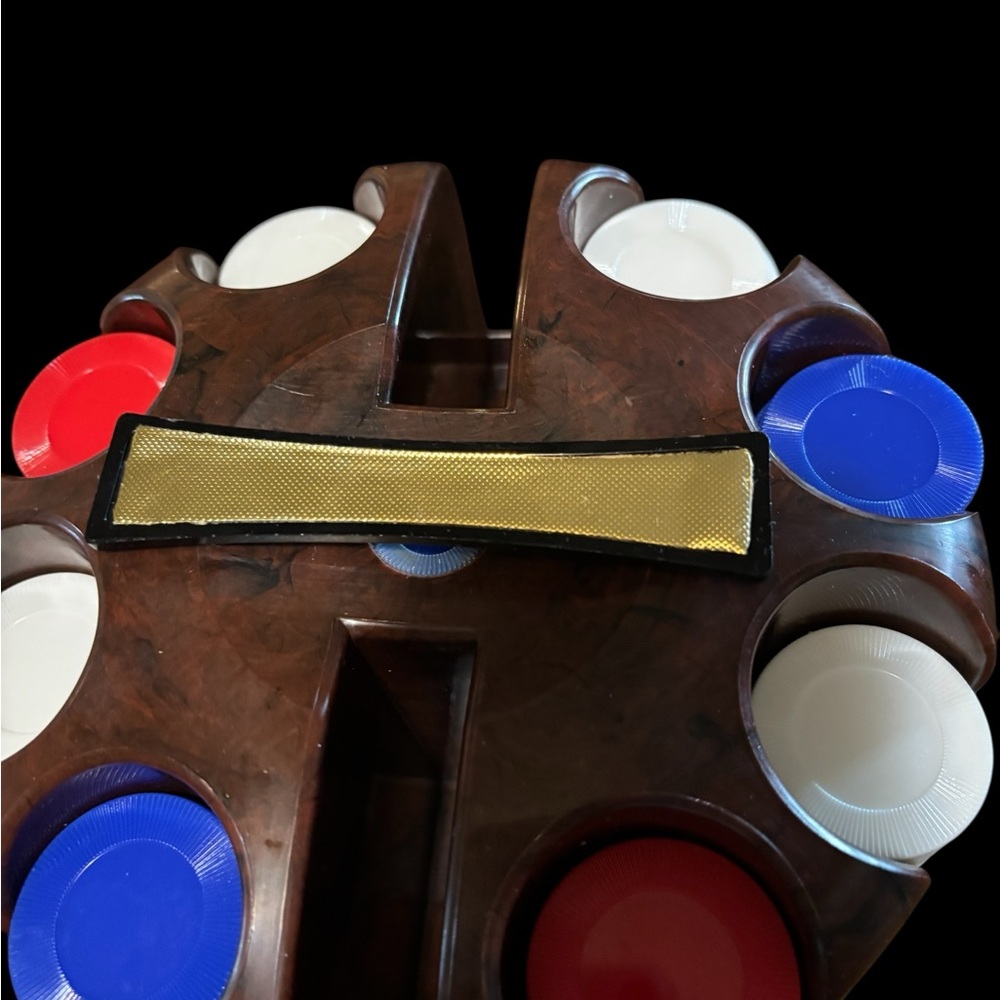 Poker Chip Carousel Set with Chips - Picture 2 of 2